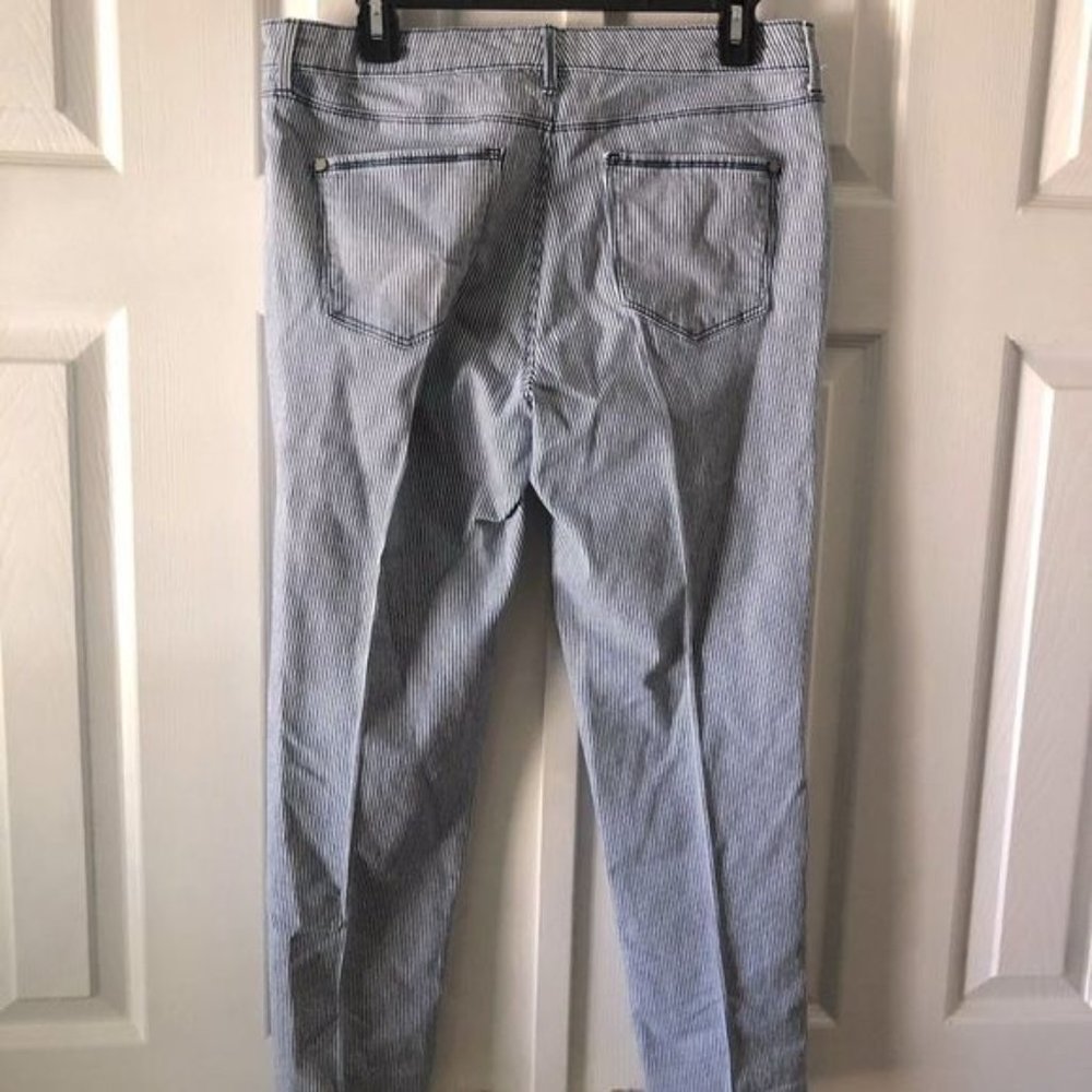 Blue striped jeans size 12